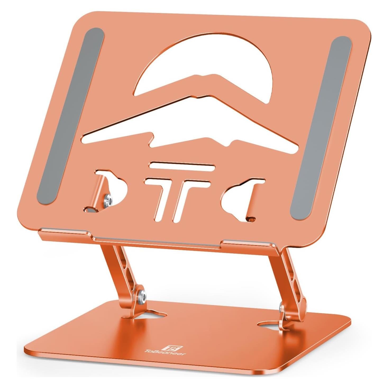 Soporte para Laptop ToBeoneer Ajustable Ergonómico Naranja