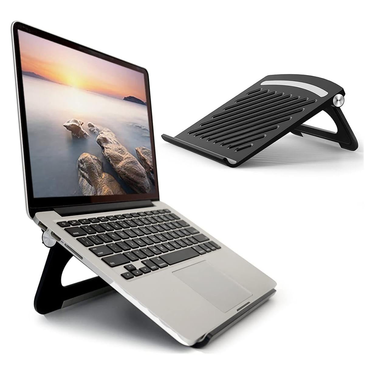 Soporte Plegable para Laptop Jiaguo Ajustable hasta 43 cm Negro