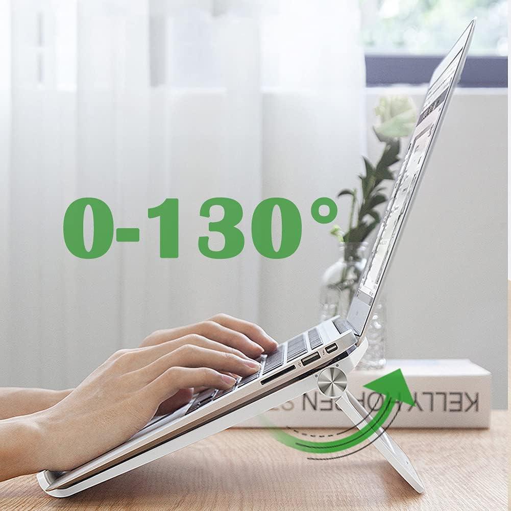 Soporte Plegable para Laptop Jiaguo Ajustable hasta 43 cm Negro