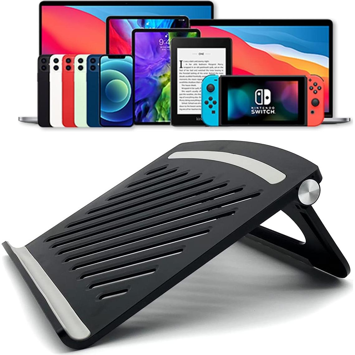 Soporte Plegable para Laptop Jiaguo Ajustable hasta 43 cm Negro