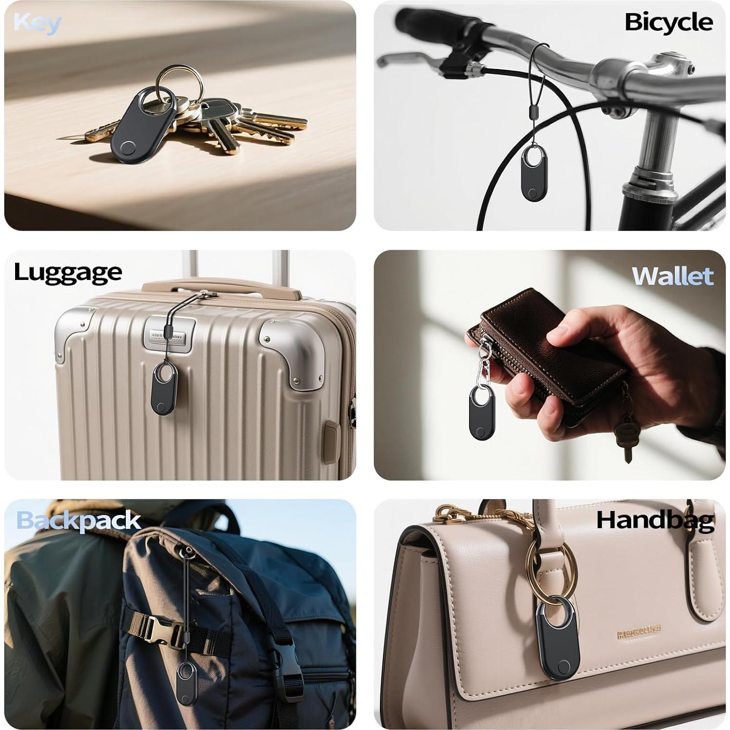 Rastreador Bluetooth 5.3 Hendari Air Tag Negro 1 Pcs