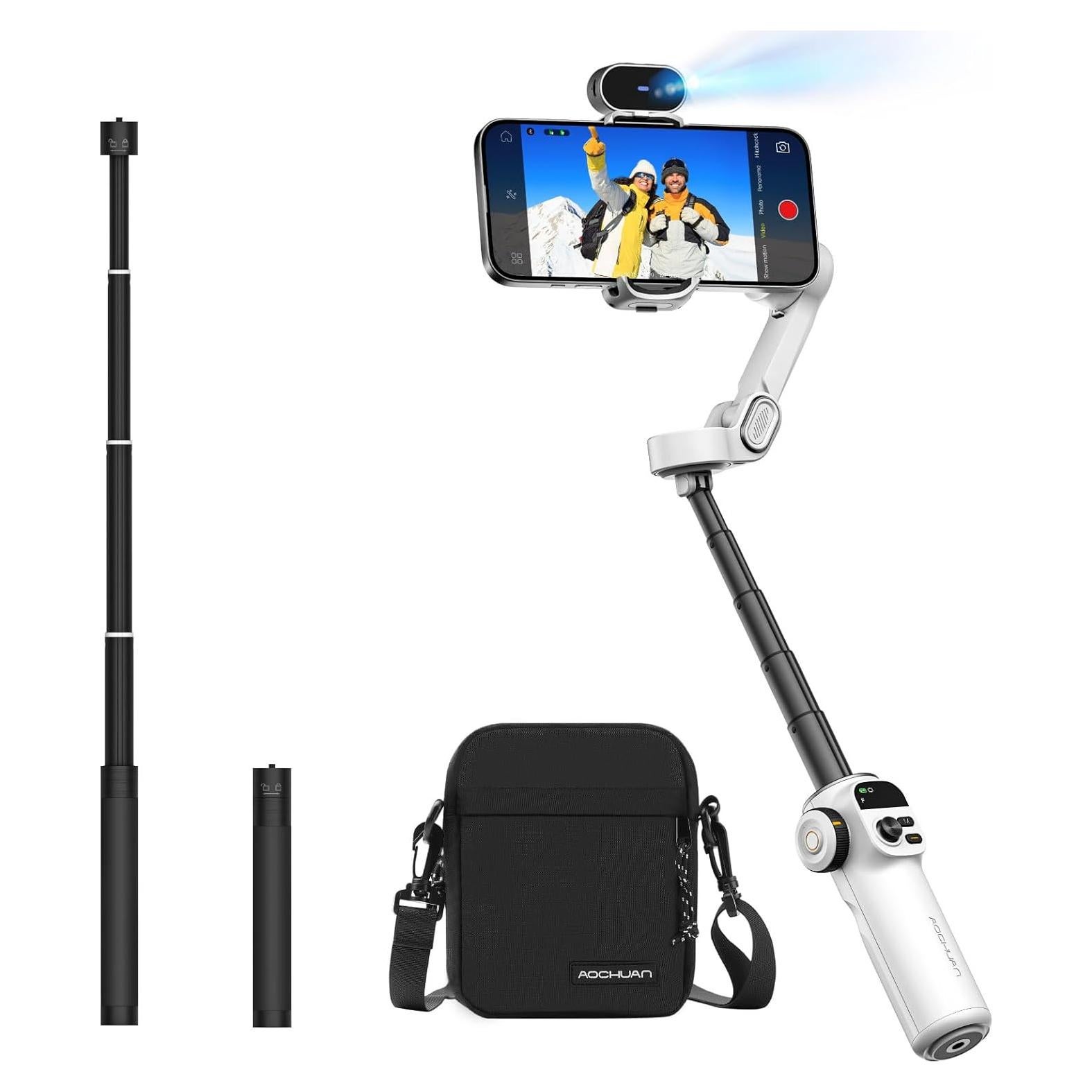 Estabilizador de Cardán AOCHUAN Smart X2 3 Ejes con Bolsa y Varilla