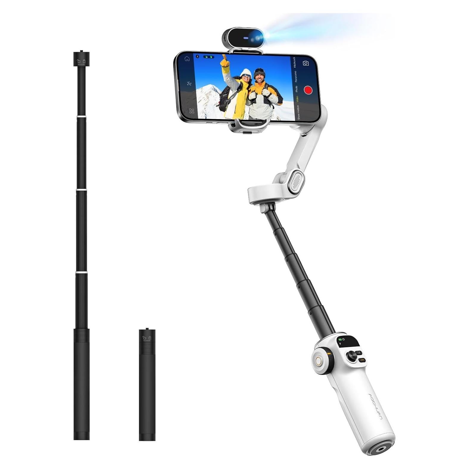 Estabilizador de Cardán 3 Ejes Smart X2 Blanco con Varilla 19.81 cm