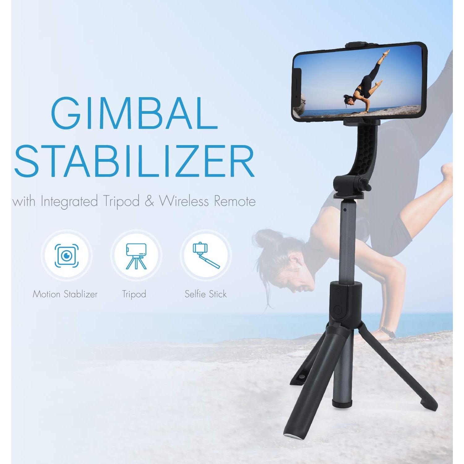 Gimbal Estabilizador para Smartphone Realm RLMS5BK con Trípode
