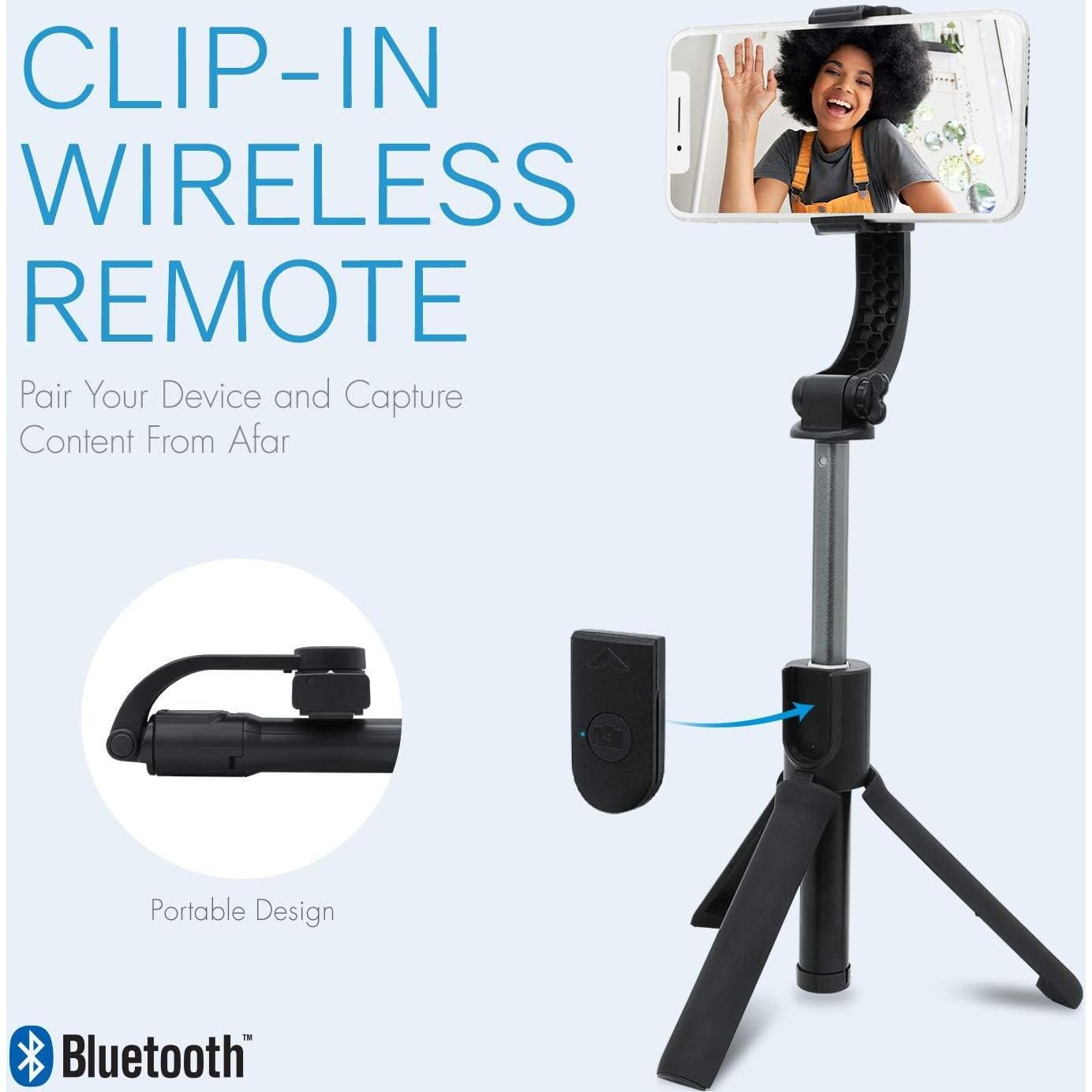 Gimbal Estabilizador para Smartphone Realm RLMS5BK con Trípode