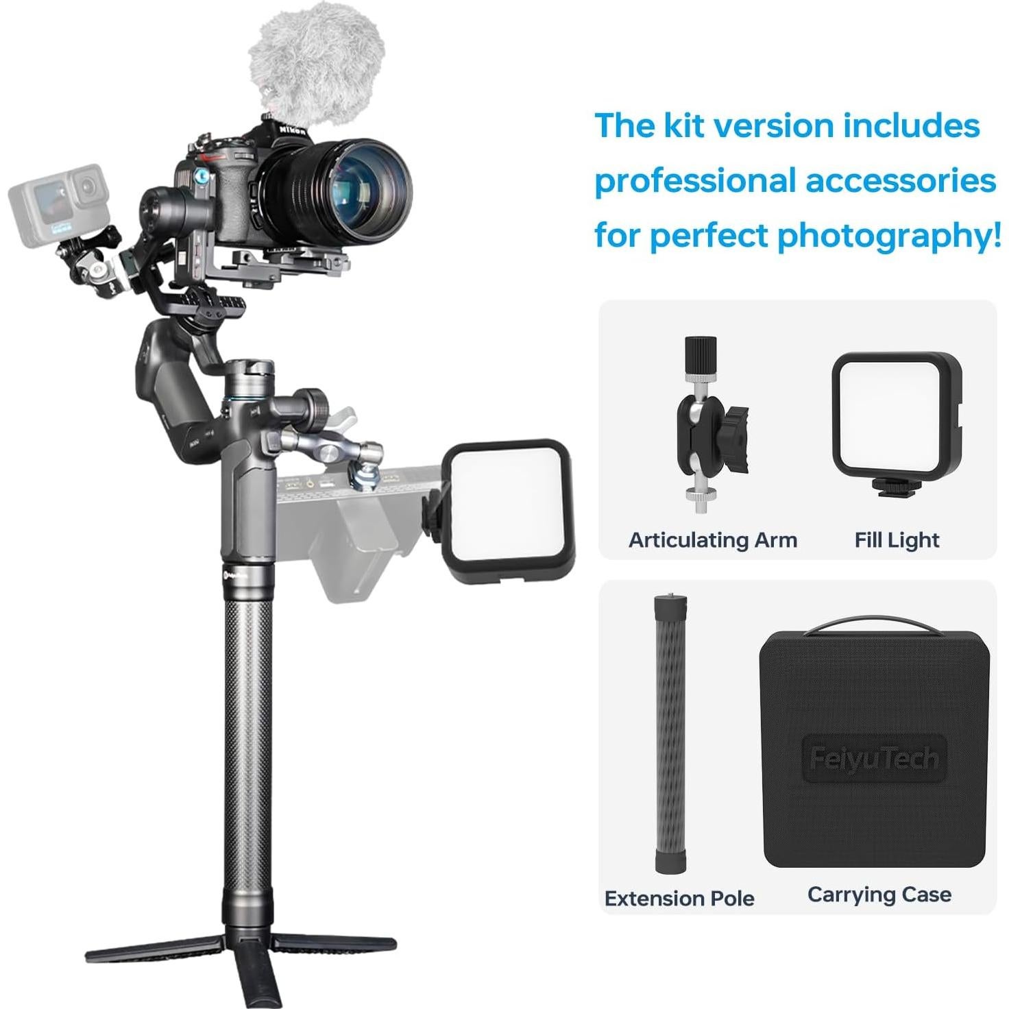 Estabilizador de Cámara FeiyuTech SCORP Mini 3 Pro Kit - 2kg