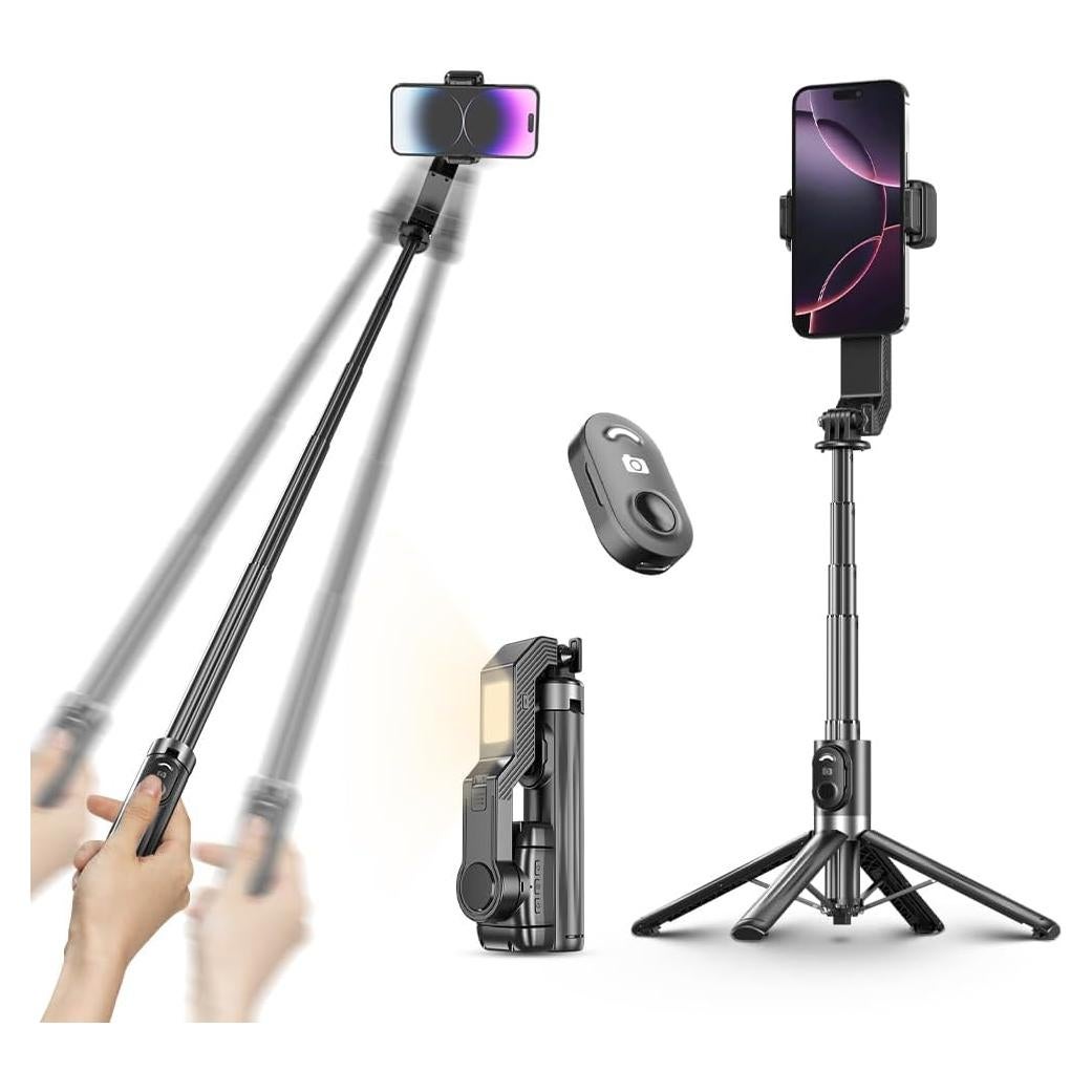 Estabilizador Gimbal Desiontal US-Q31 con Trípode y Luz LED