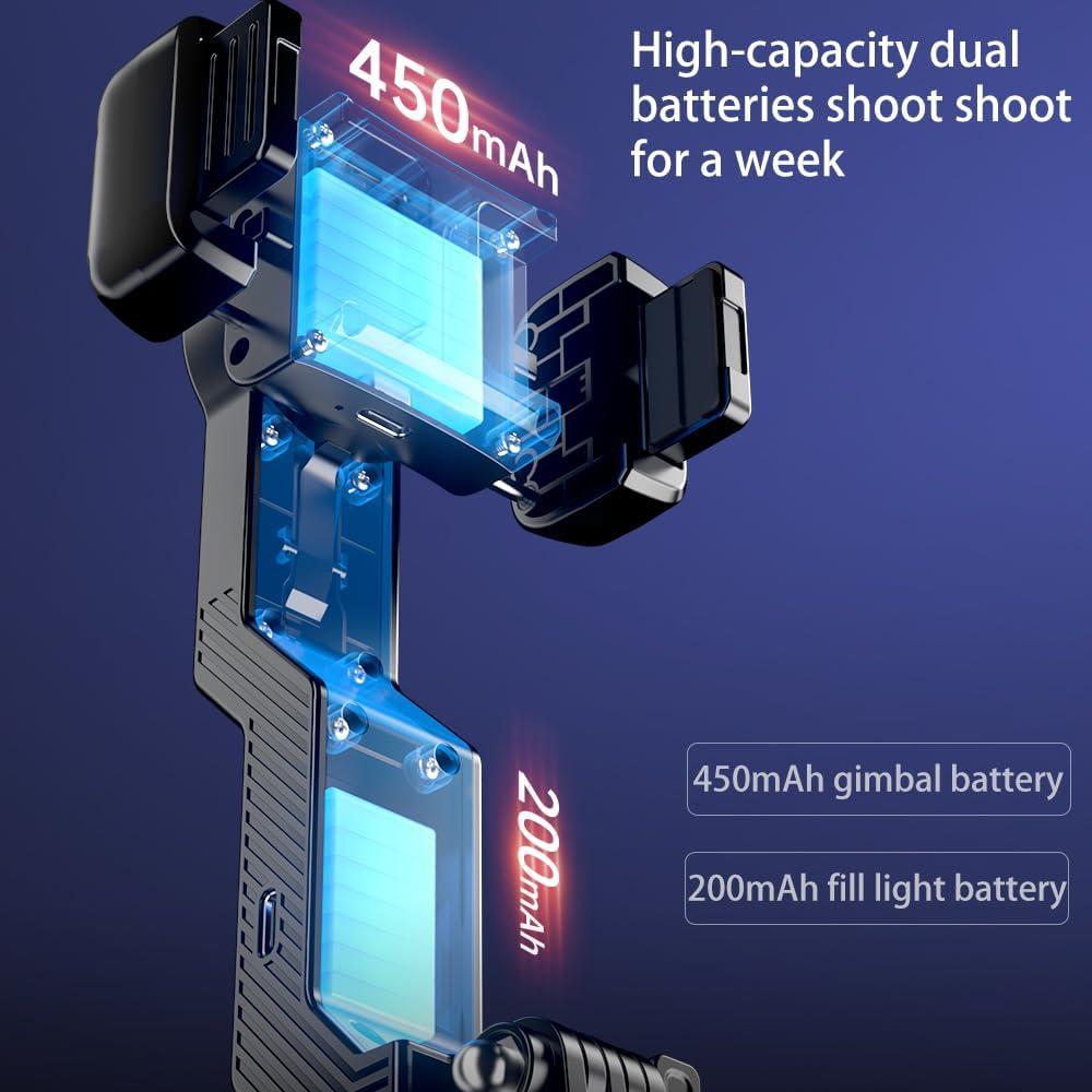 Estabilizador Gimbal Desiontal US-Q31 con Trípode y Luz LED