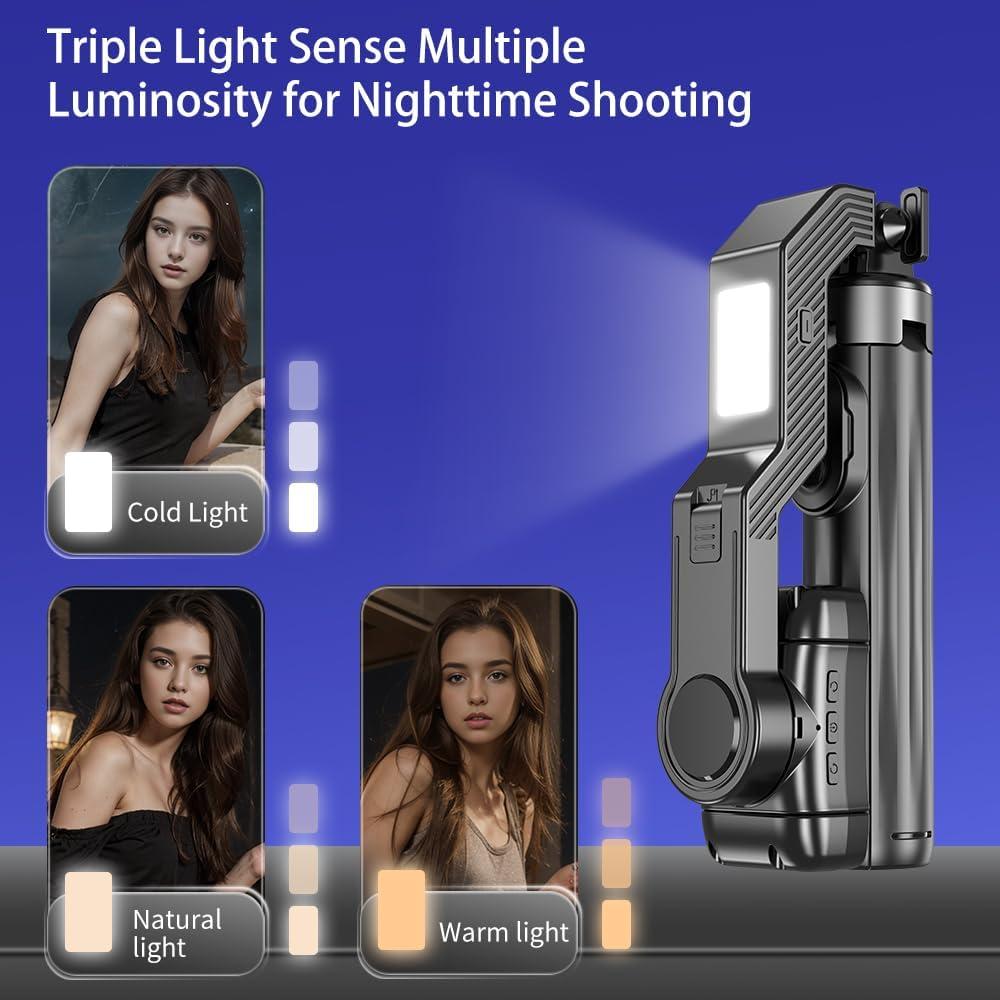 Estabilizador Gimbal Desiontal US-Q31 con Trípode y Luz LED