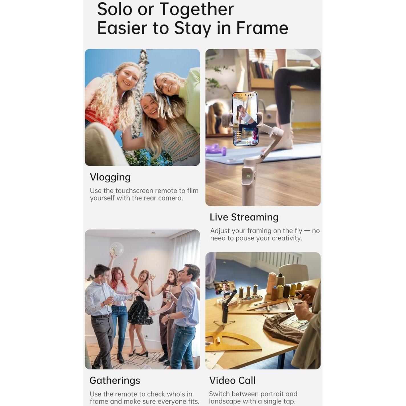 Estabilizador de Cardán Hohem iSteady V3 para iPhone - Blanco