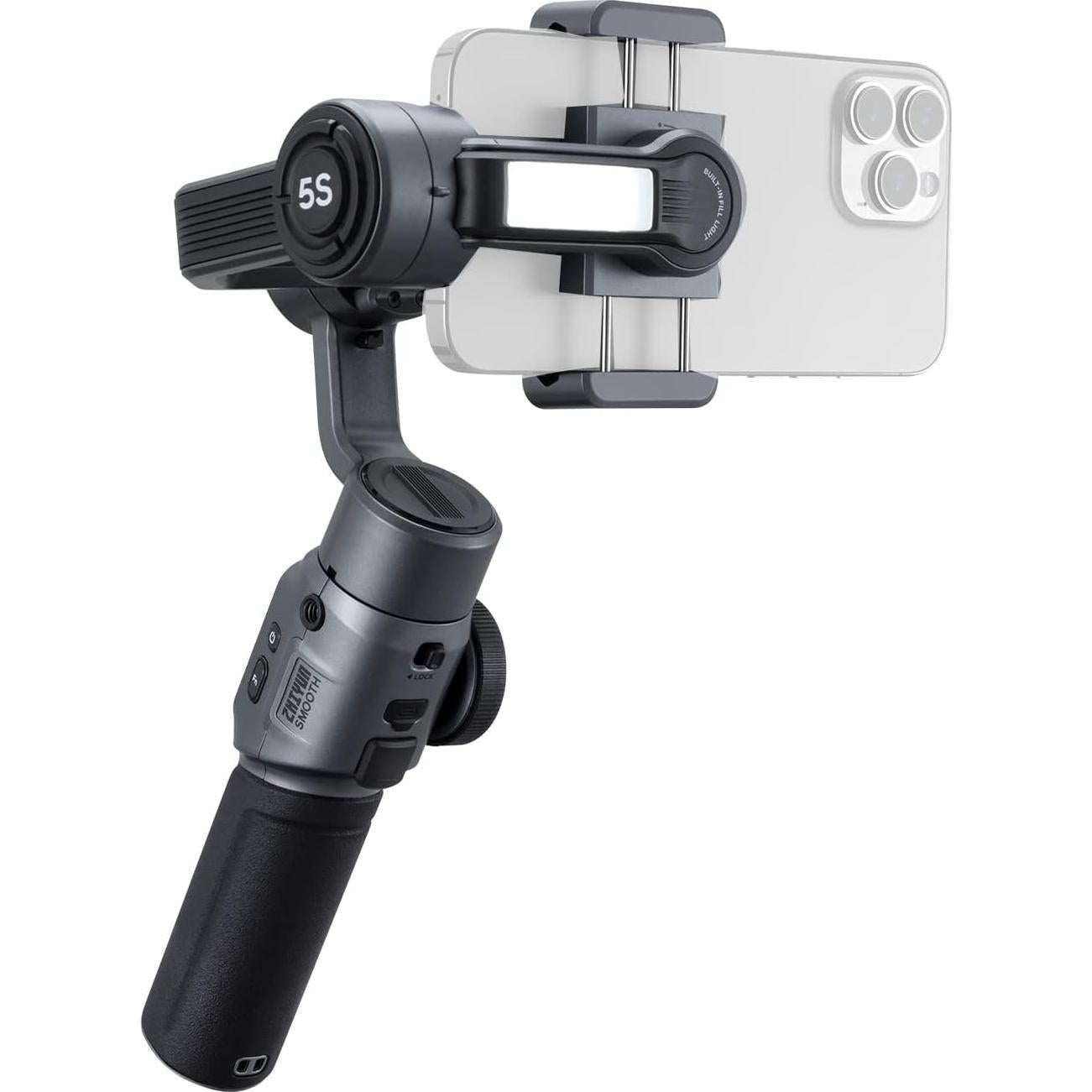 Estabilizador Gimbal Zhiyun Smooth 5S con Luz Relleno 3-ejes