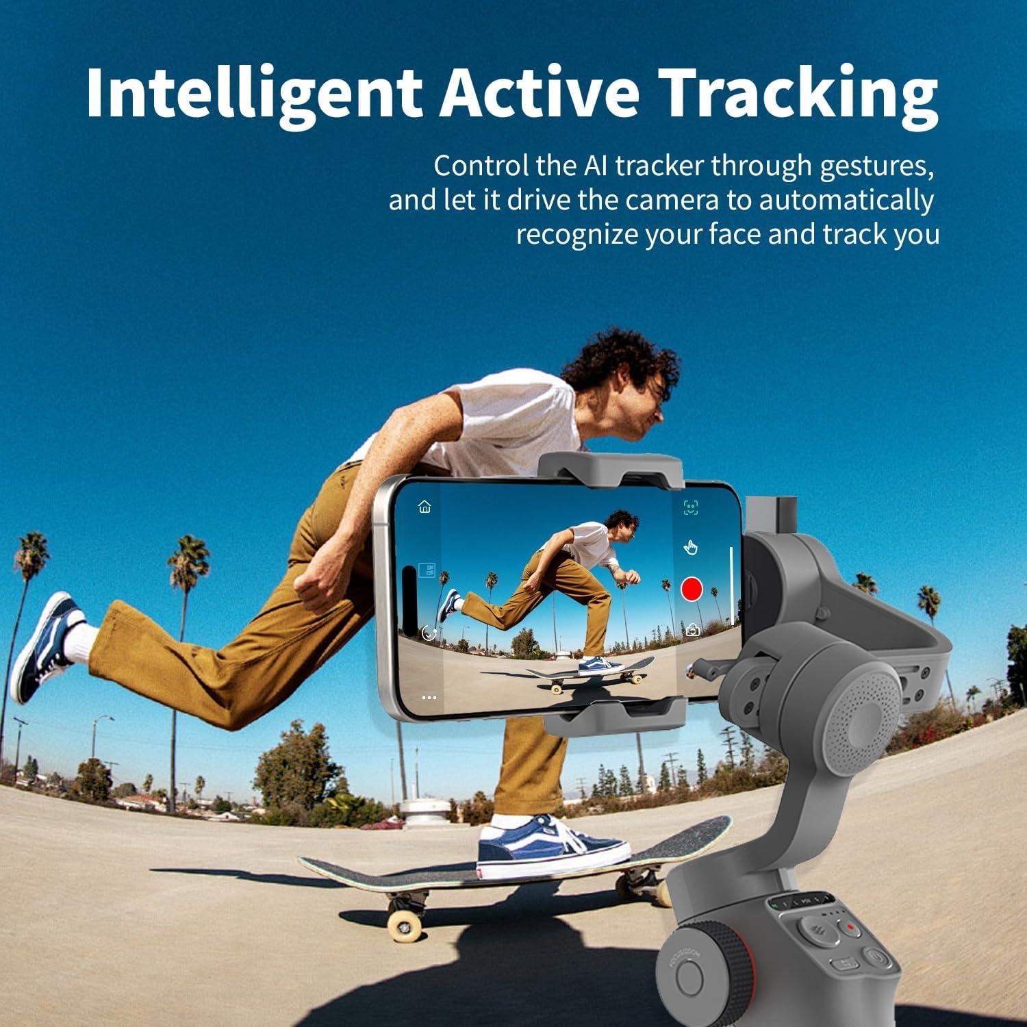 Gimbal Estabilizador TOALLIN para Smartphone 3 Ejes AI 2600mAh