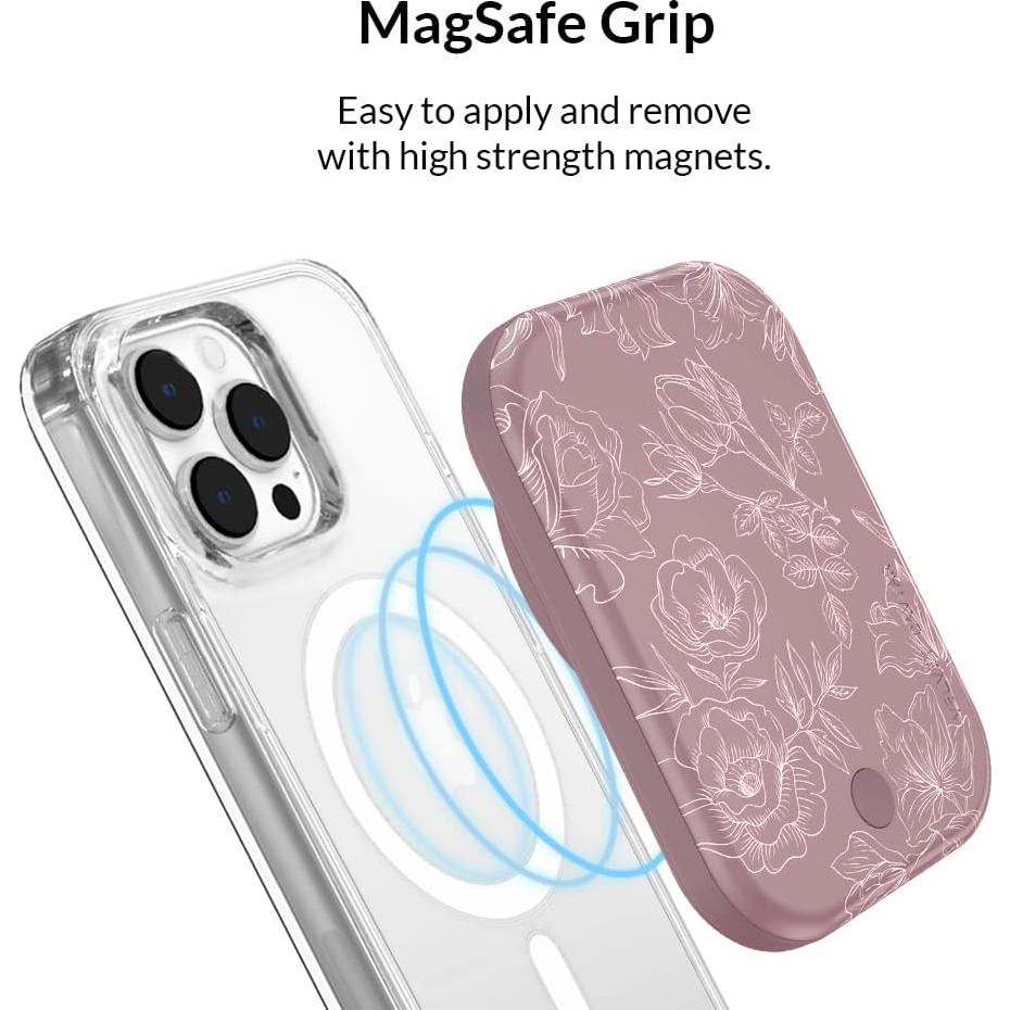 Batería Portátil Velvet Caviar 5000mAh MagSafe Rosa Floral