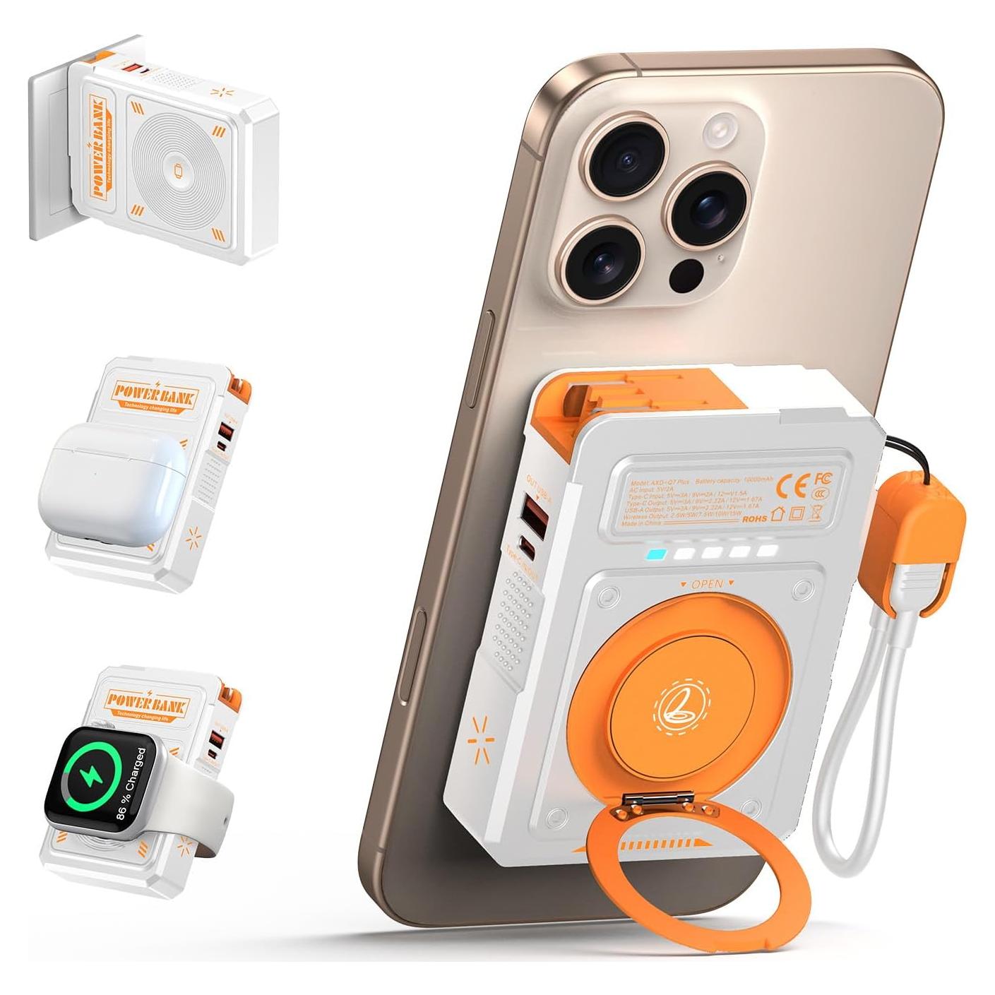 Cargador Portátil Magnético 10000mAh Dongguan Q7 para iPhone