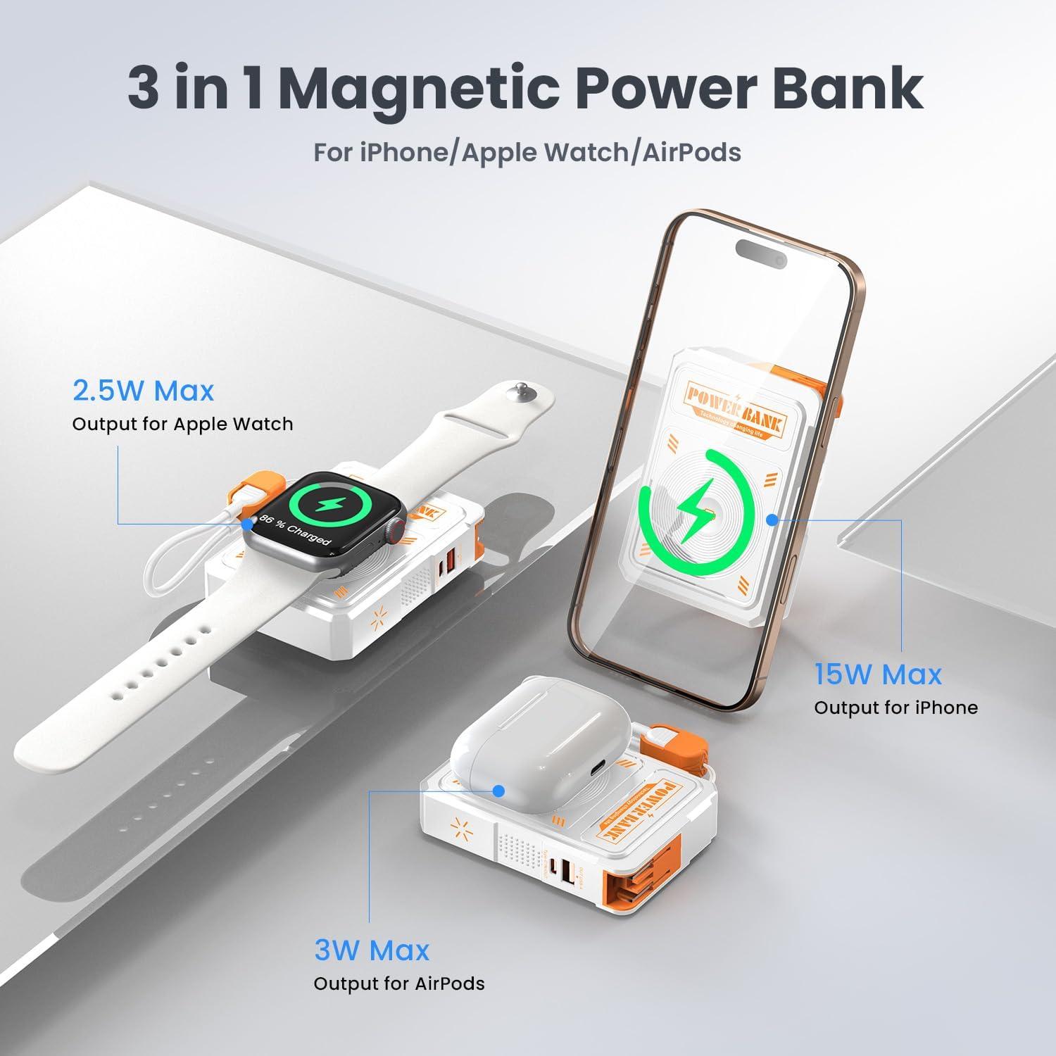 Cargador Portátil Magnético 10000mAh Dongguan Q7 para iPhone