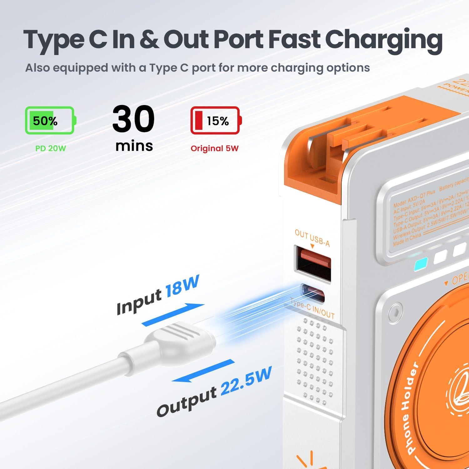 Cargador Portátil Magnético 10000mAh Dongguan Q7 para iPhone