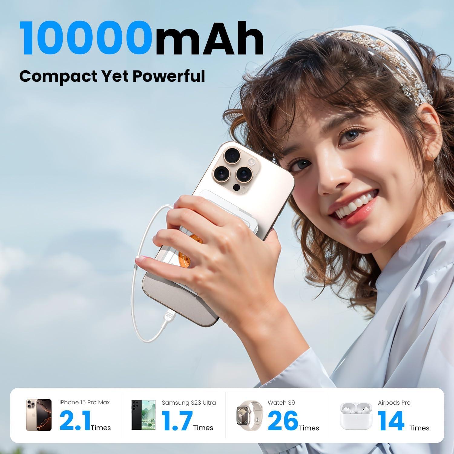 Cargador Portátil Magnético 10000mAh Dongguan Q7 para iPhone