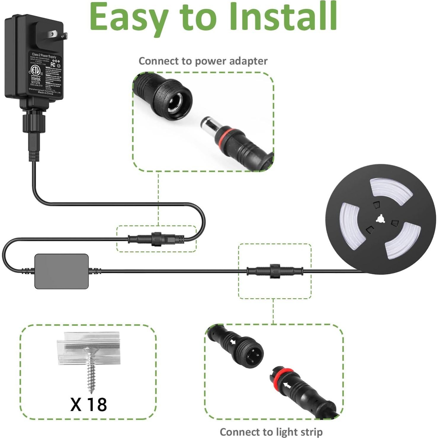 Tira LED Exterior Novostella 15m RGB Control App IP65