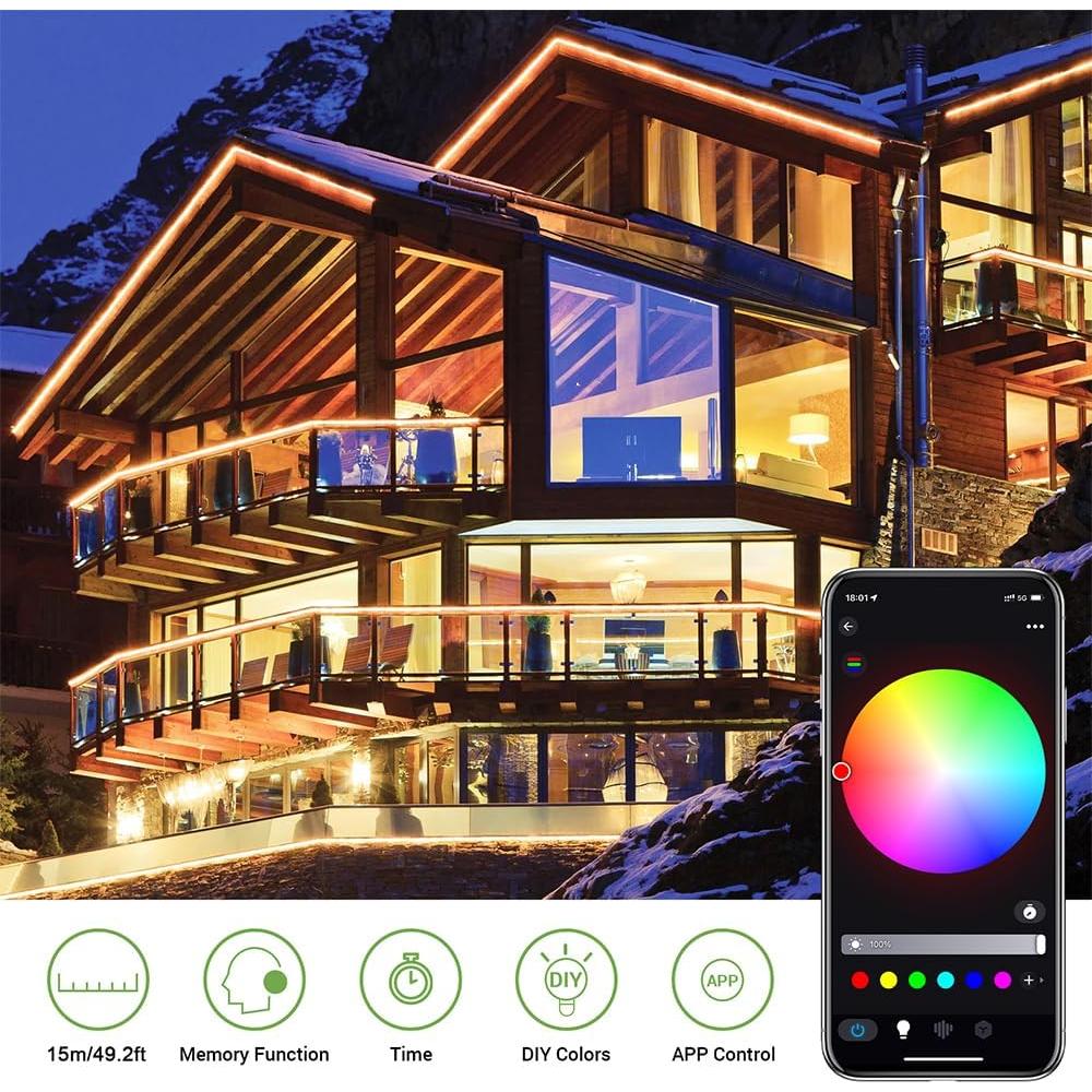 Tira LED Exterior Novostella 15m RGB Control App IP65
