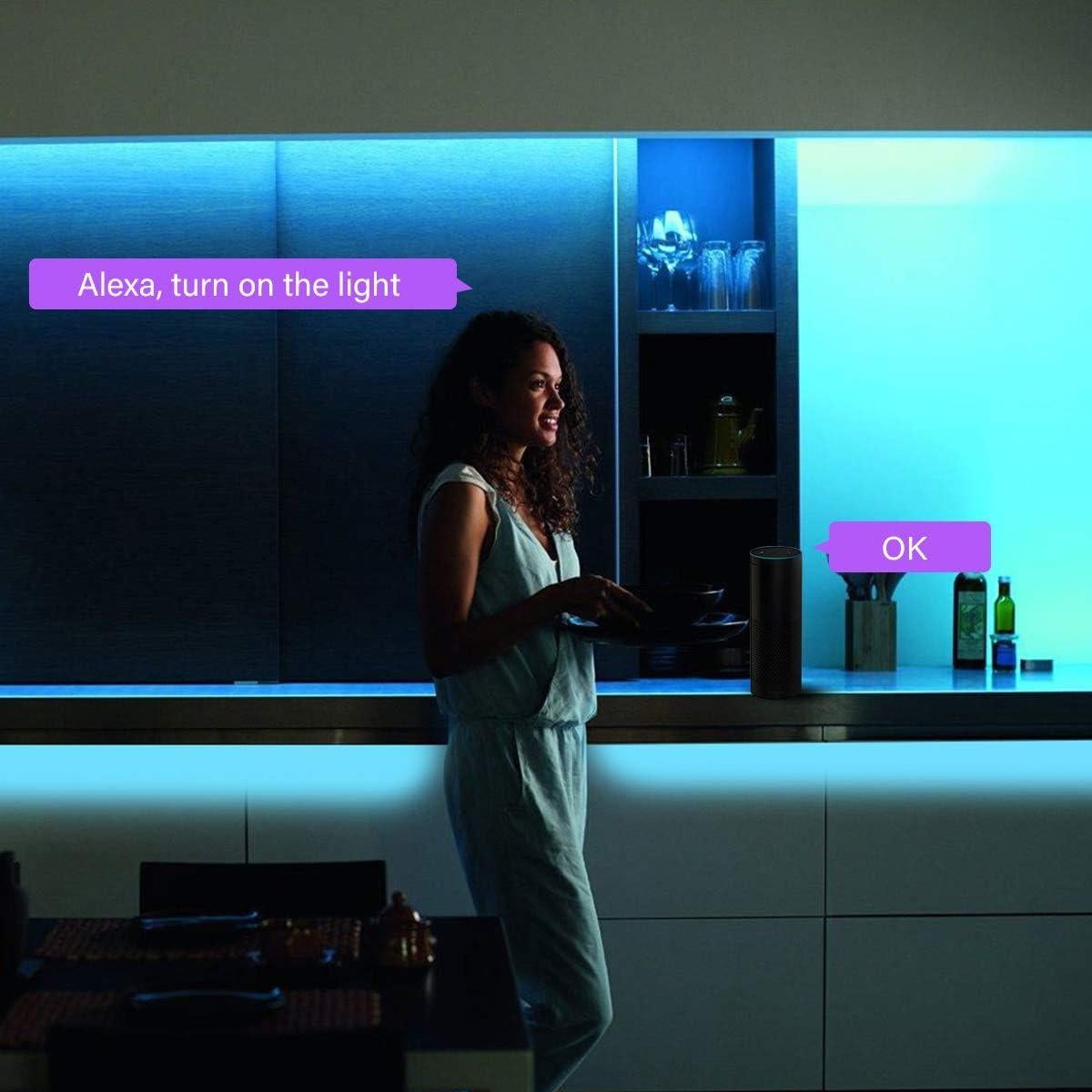 Tira LED RGB inteligente Daybetter 30.48m compatible con Alexa