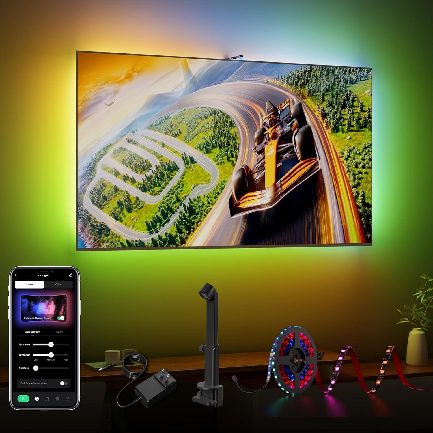 Luces LED RGB para TV 55-100'' DeckTok 4.72m Control App