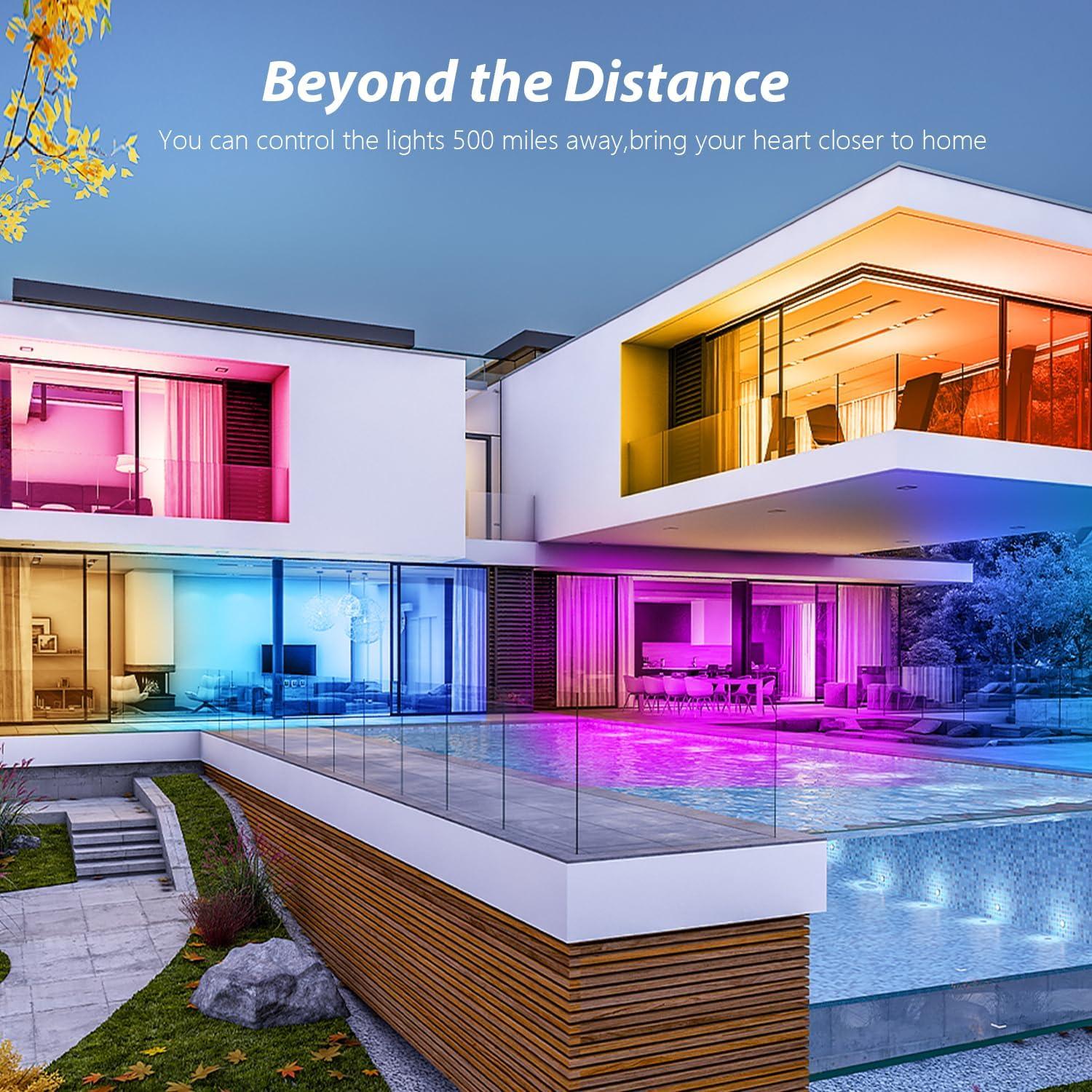 Tira de Luces LED RGB 30.48m WiFi Control por Voz Ledagic