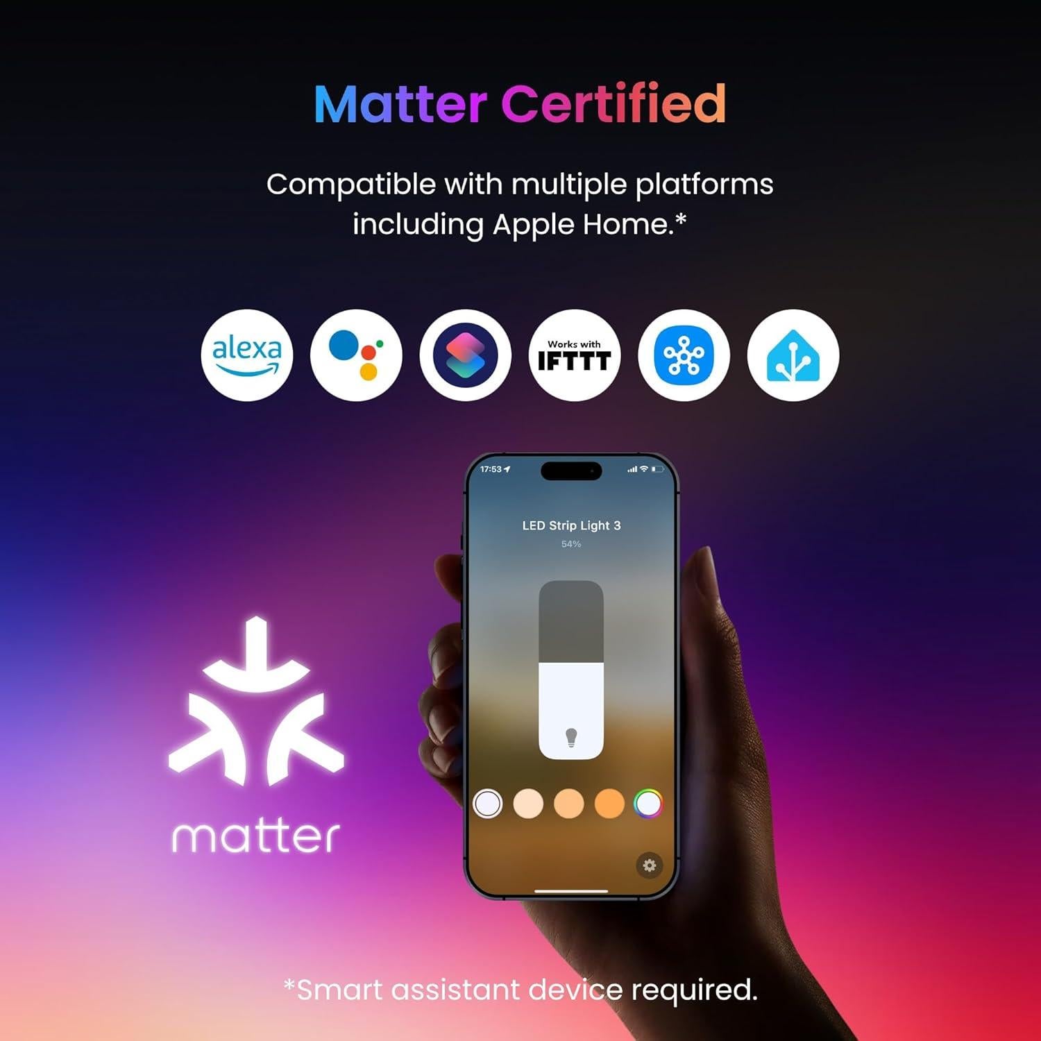 Tira de LED RGB SwitchBot 5m Inteligente 12V con Matter