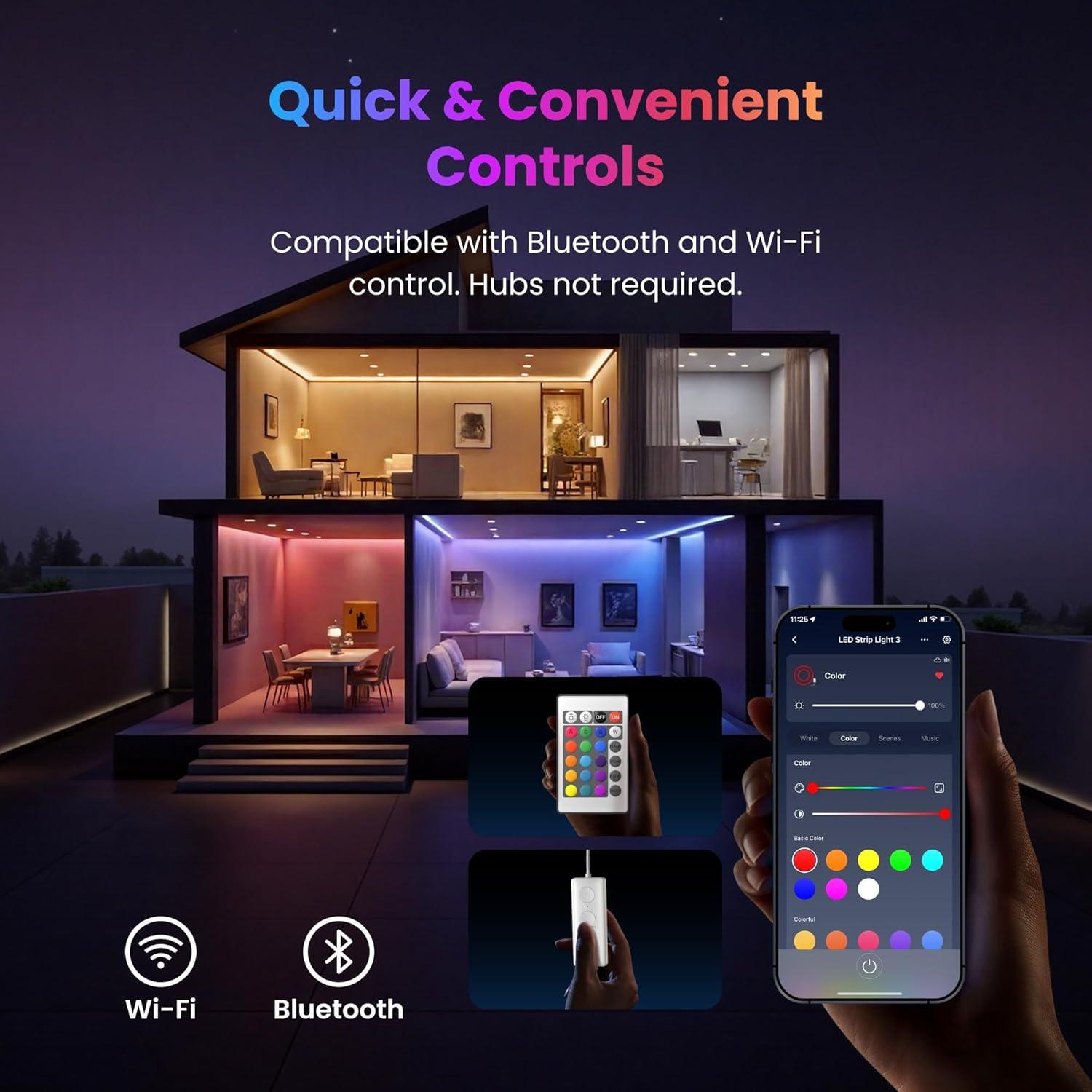 Tira de LED RGB SwitchBot 5m Inteligente 12V con Matter