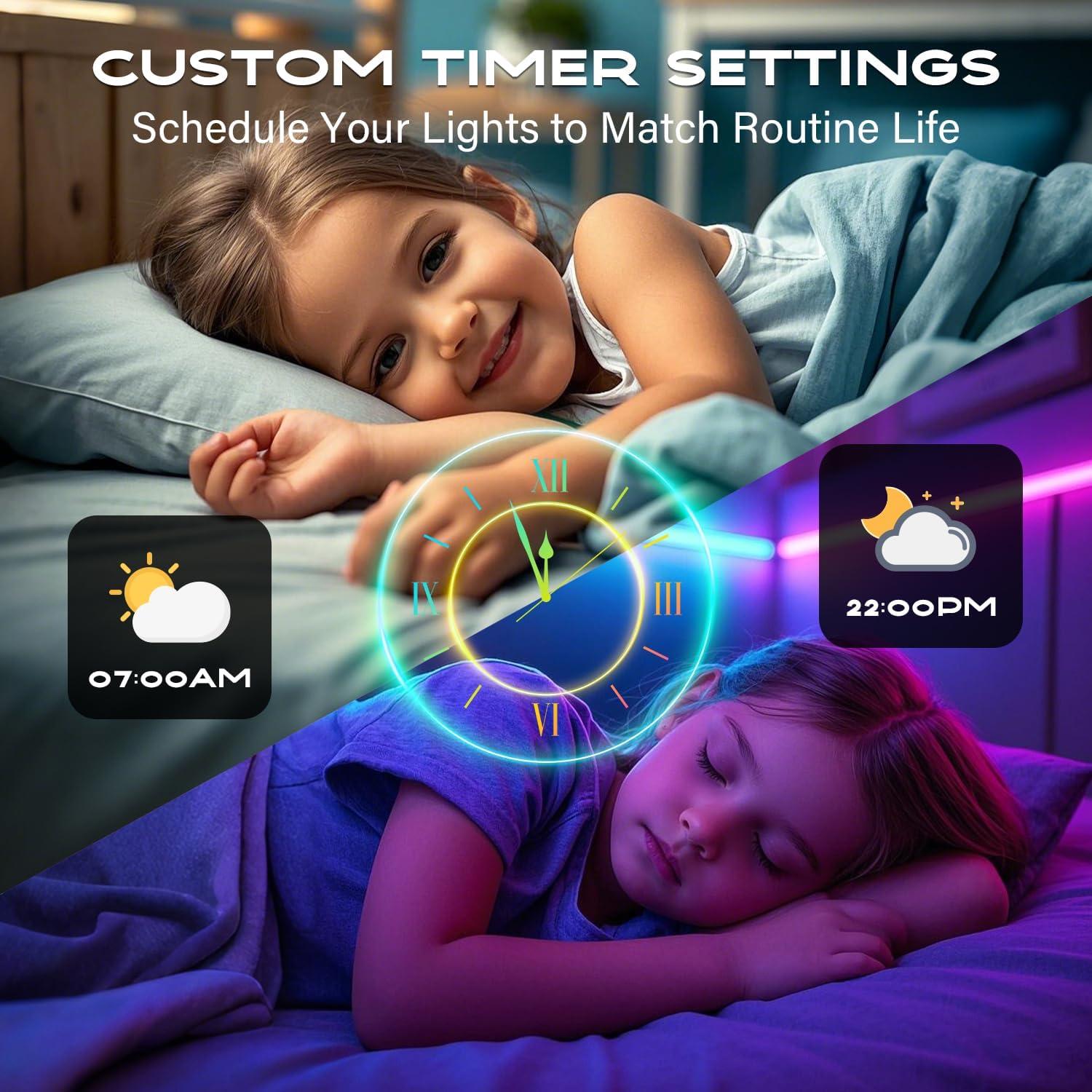 Tira de LED RGB 7.62m CHARKEE con Control Remoto y APP