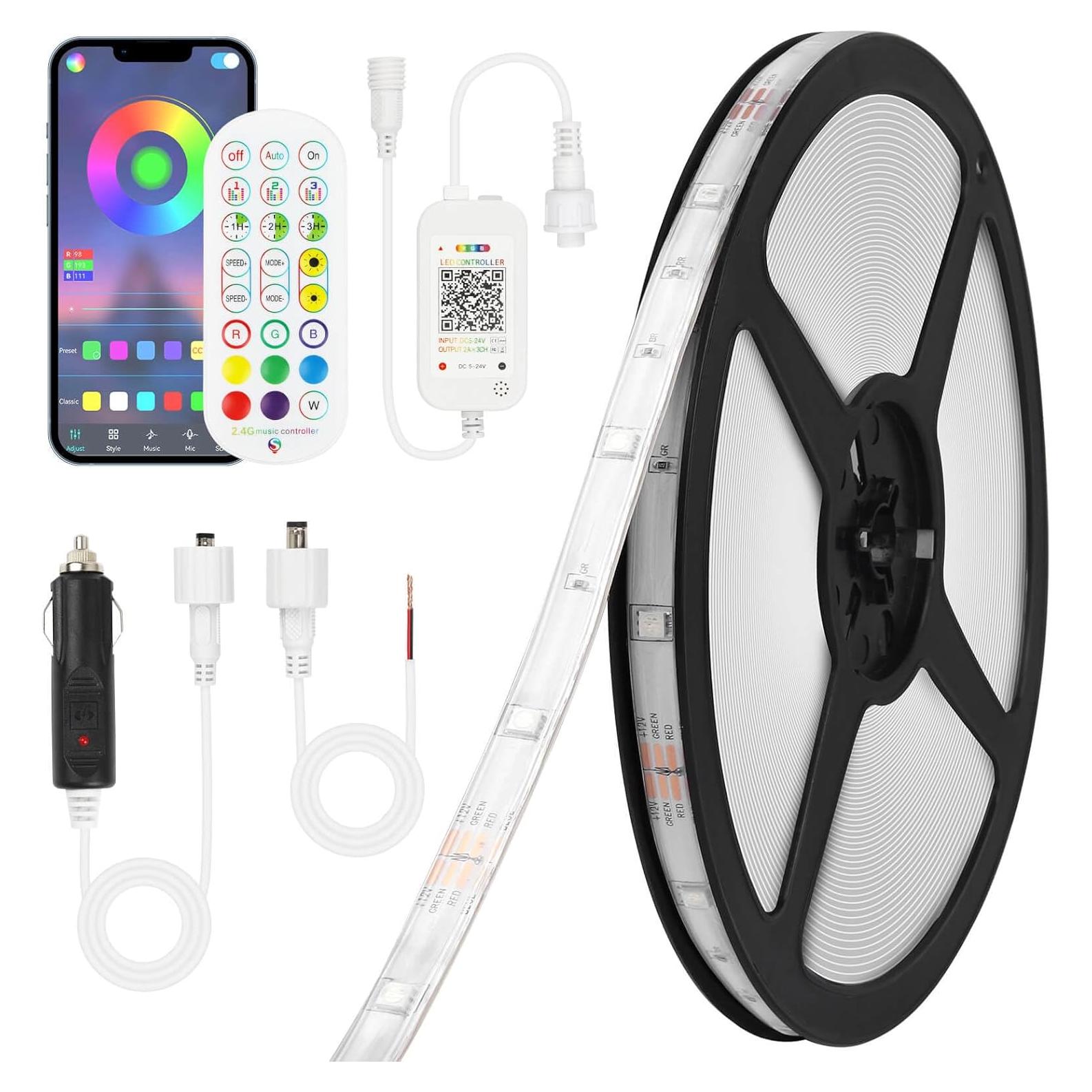 Tira de Luces LED SIFWEX 10.67m IP68 Impermeable Control Remoto