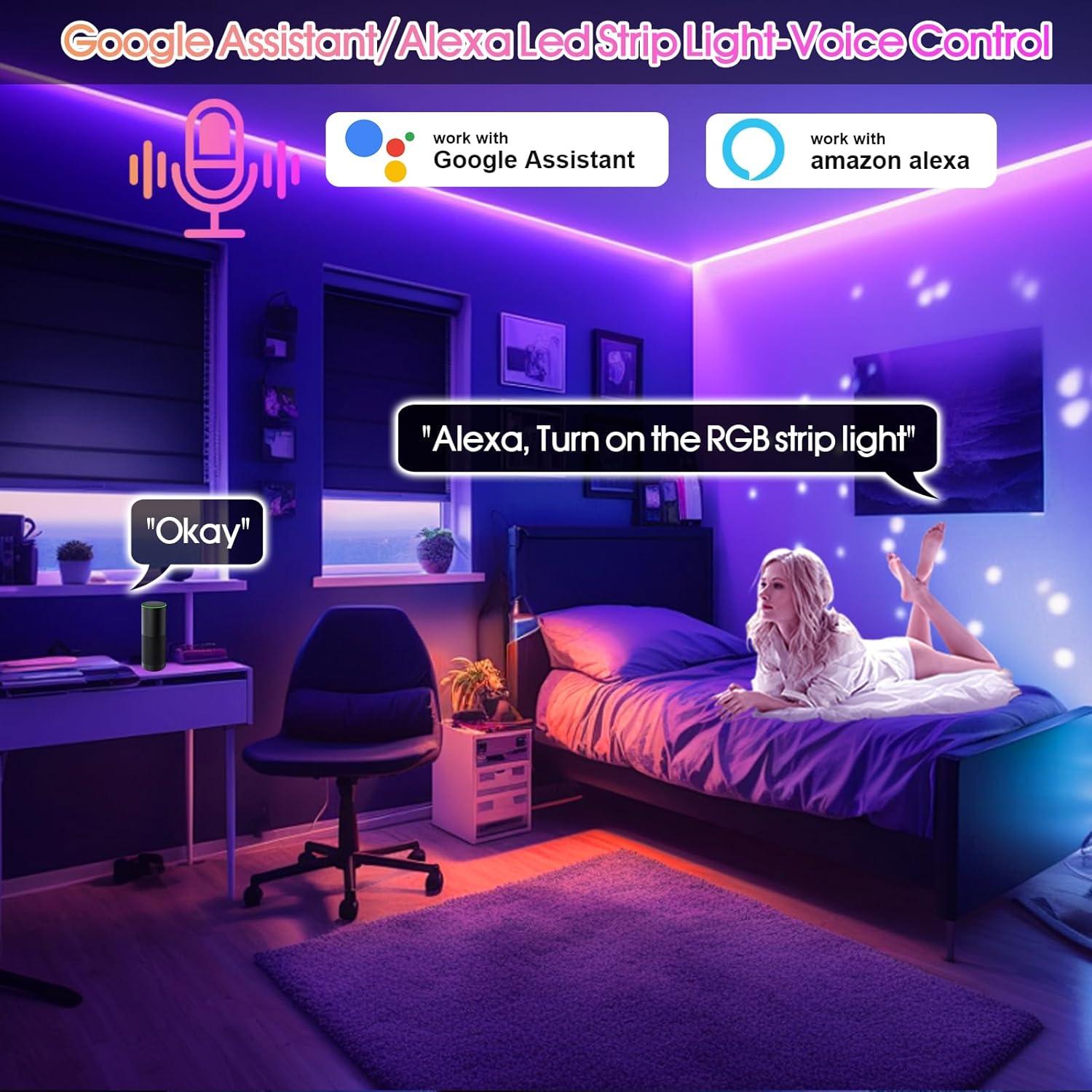 Tira LED COB RGB INDARUN 24V 10M 5760 LEDs Control Remoto