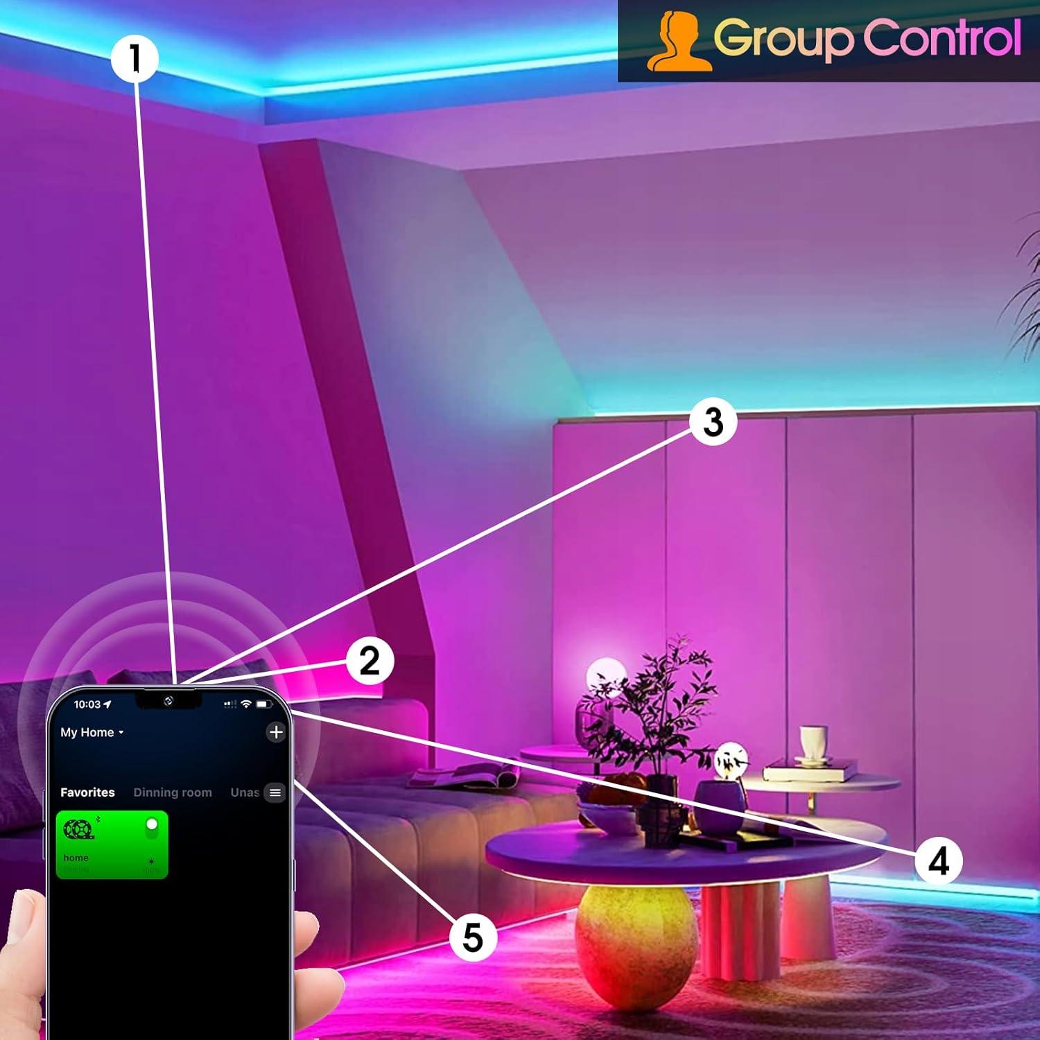 Tira LED COB RGB INDARUN 24V 10M 5760 LEDs Control Remoto