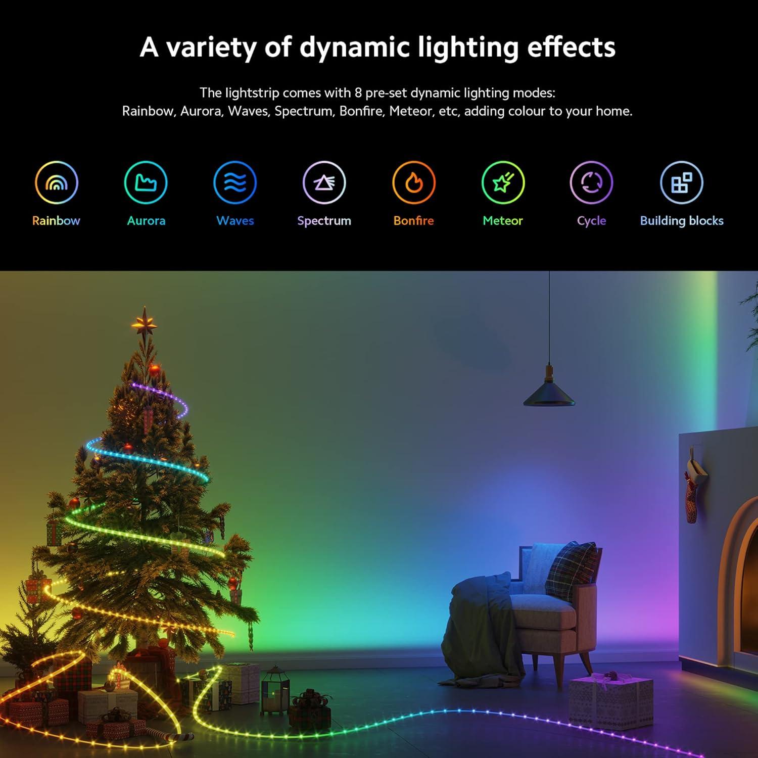 Tira de Luz LED Xiaomi Smart Lightstrip 2m, Sincronización Música