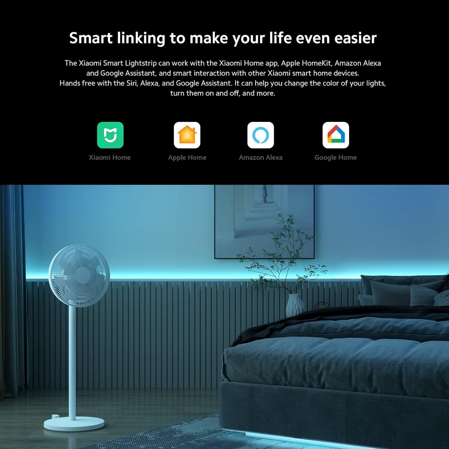 Tira de Luz LED Xiaomi Smart Lightstrip 2m, Sincronización Música