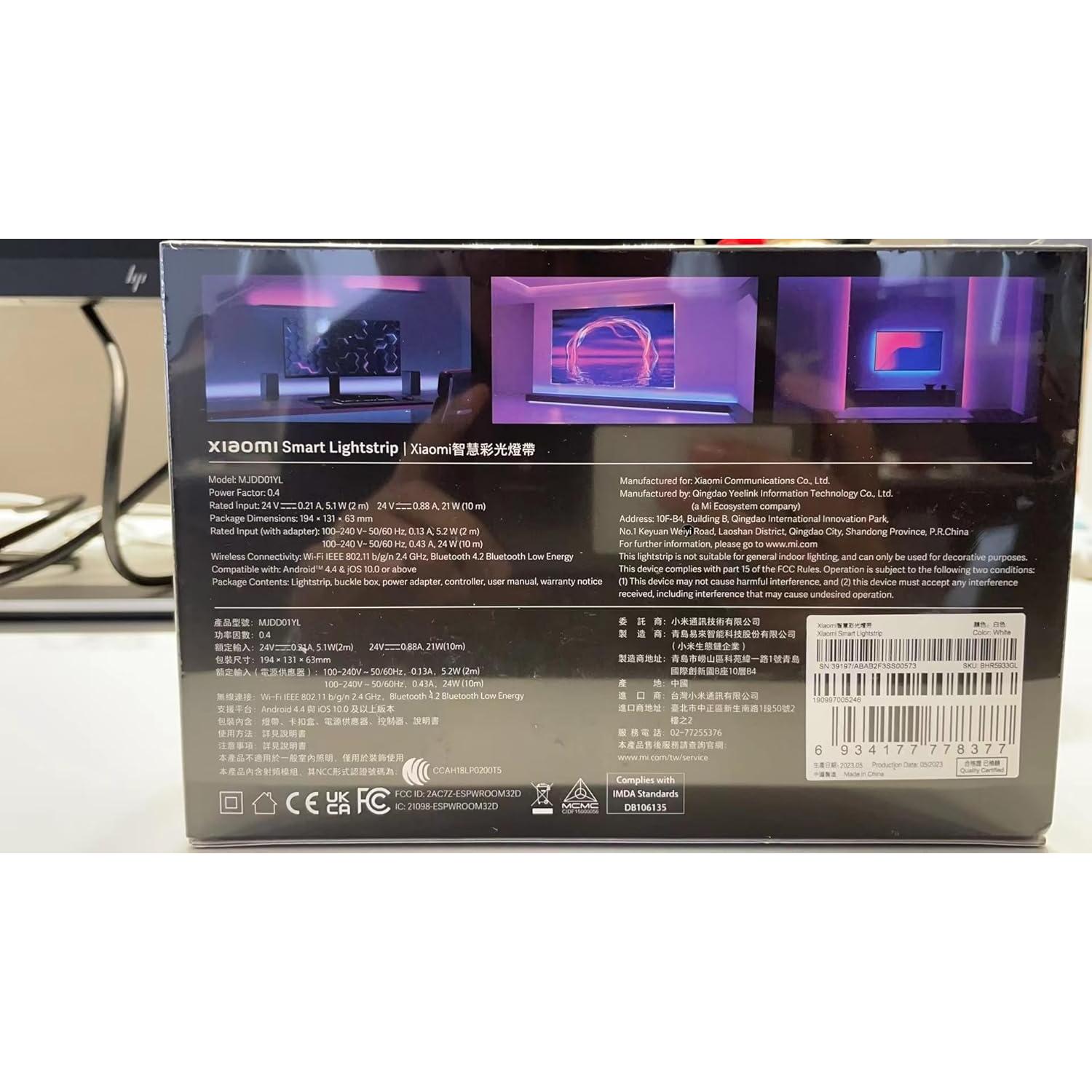 Tira de Luz LED Xiaomi Smart Lightstrip 2m, Sincronización Música