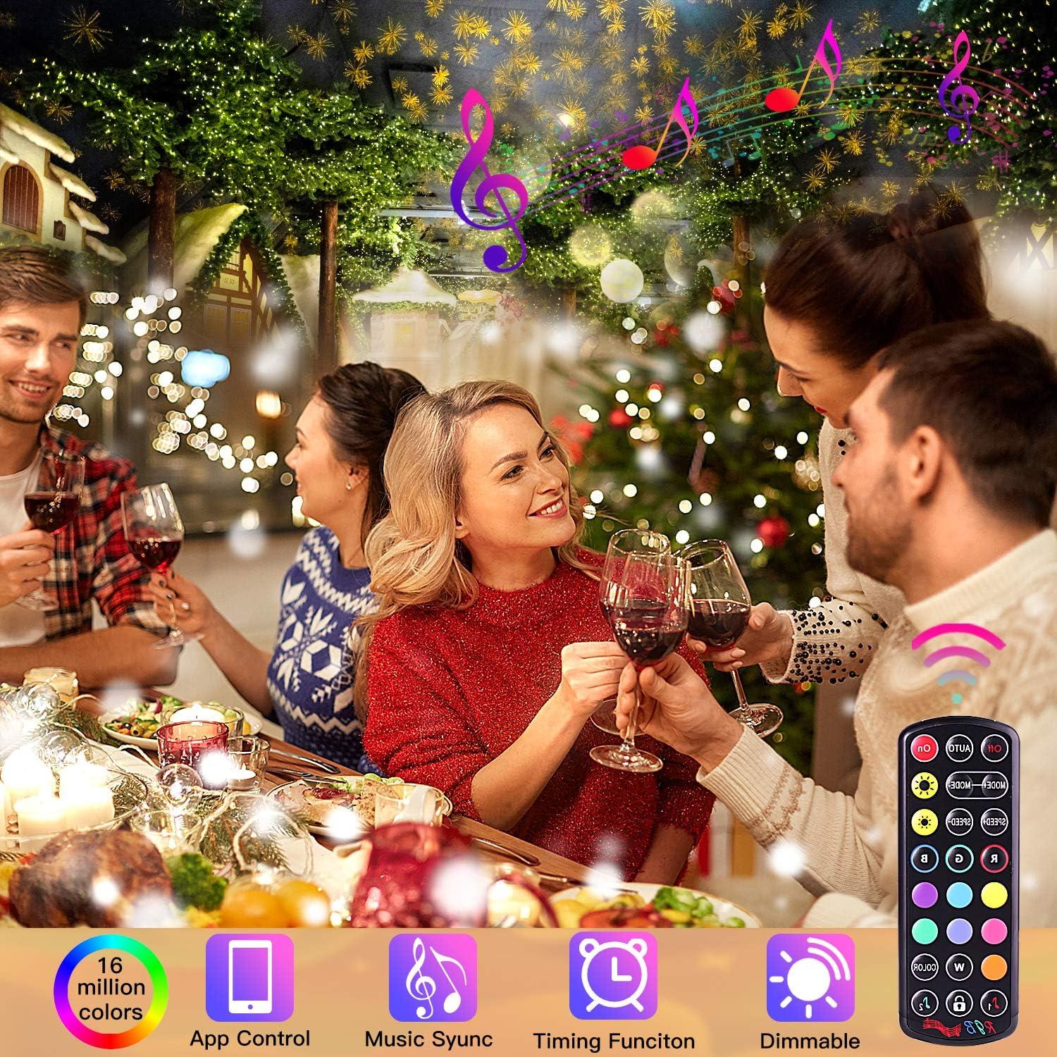 Tira LED 10m KULUNER RGB 300 LEDs Control Remoto Bluetooth