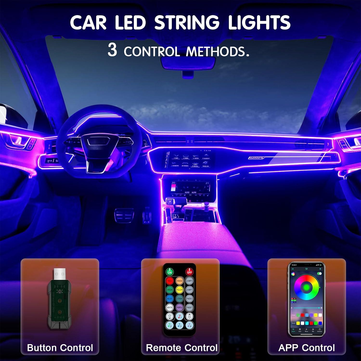Luces LED de tira para coche Huaxin RGB 698.5 cm Control APP