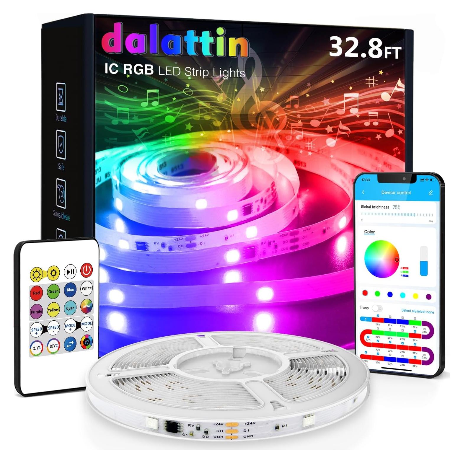 Tira LED 10m dalattin BGRIC con Control Remoto y App