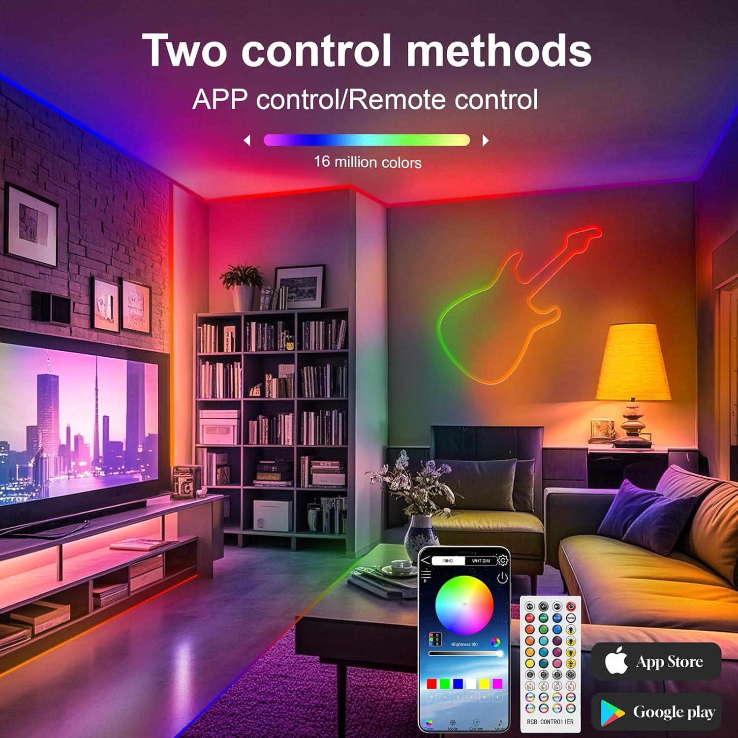 Tira de Luz LED Neón Inteligente 5m JINTYOUNG RGB 16 Colores