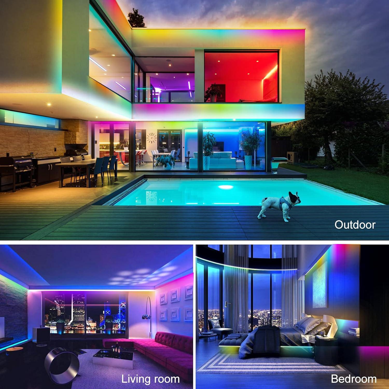 Tira LED 10M XBLED 5050RGB con Control Remoto y Sincronización Musical