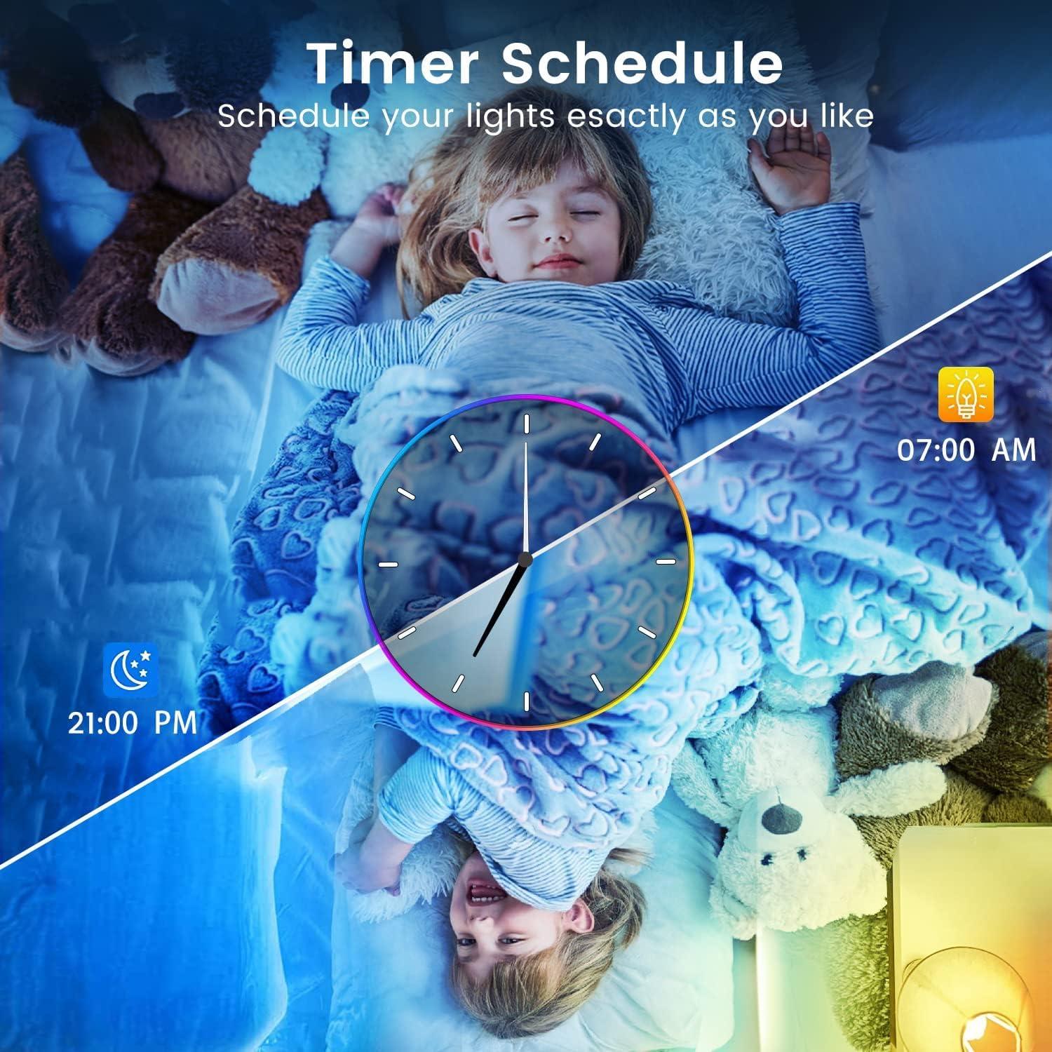 Tira LED de 30.48 metros TJOY con control remoto y APP
