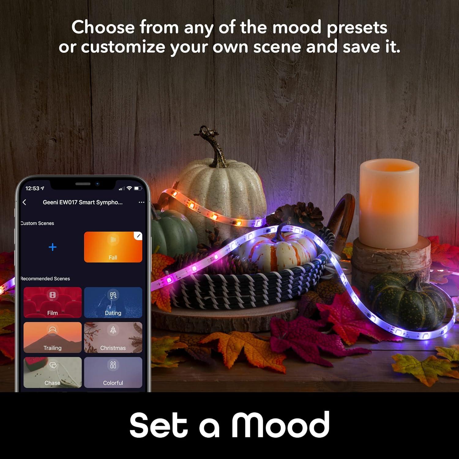 Tira de Luces LED Inteligentes Geeni 5m RGBIC Control App