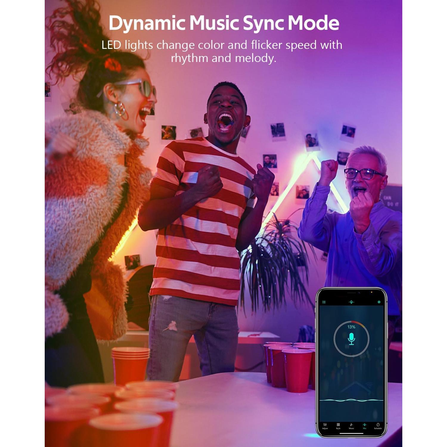 Tira LED RGB 30M Aclorol IP67 Impermeable Sincronización Musical