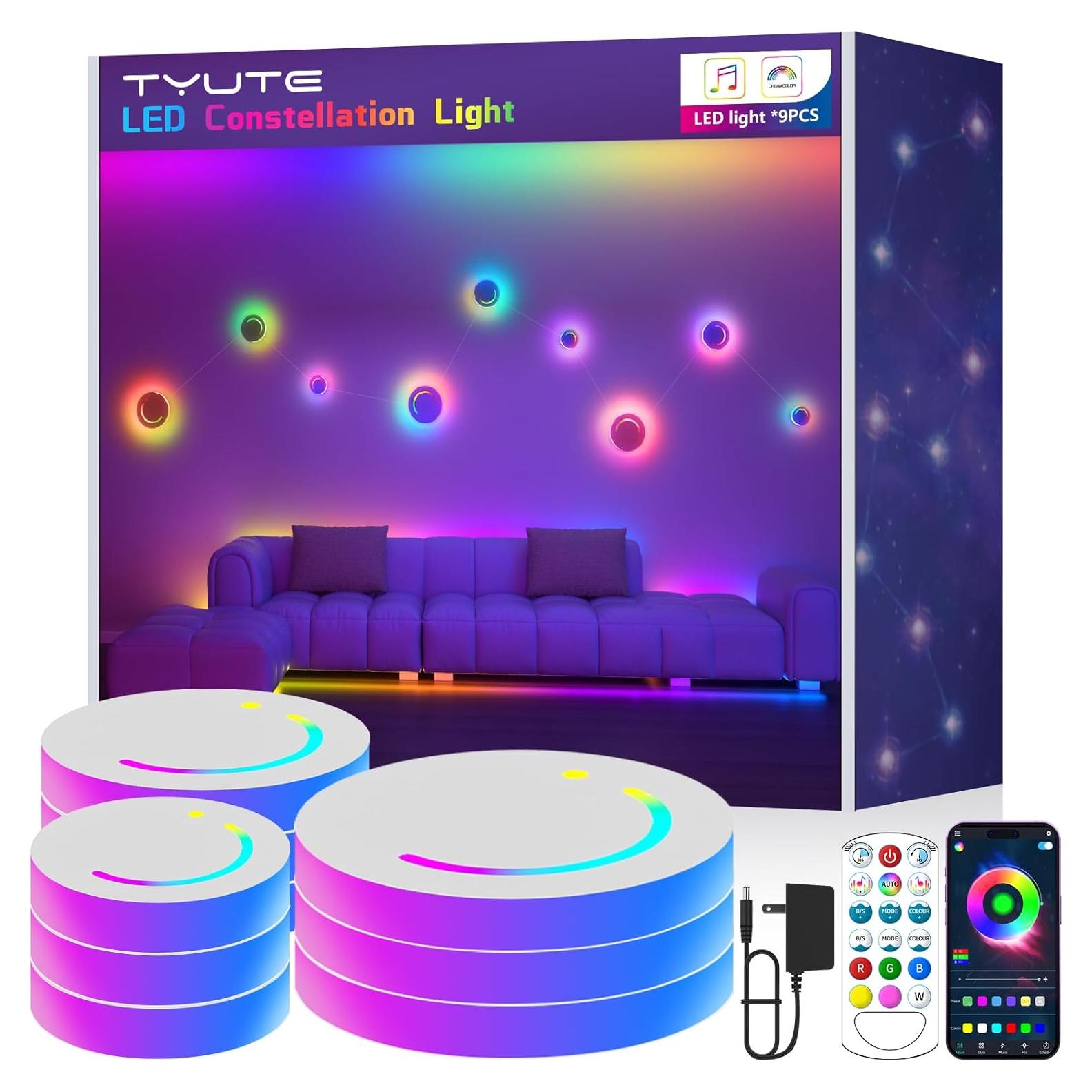 Luz de Pared Inteligente TYUTE T-1 RGB 10x17cm Control Remoto