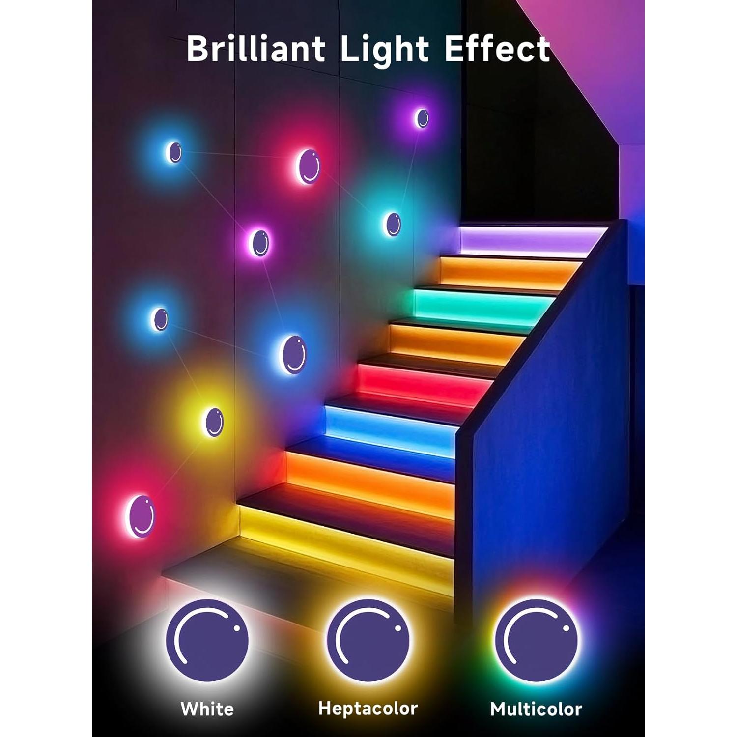 Luz de Pared Inteligente TYUTE T-1 RGB 10x17cm Control Remoto