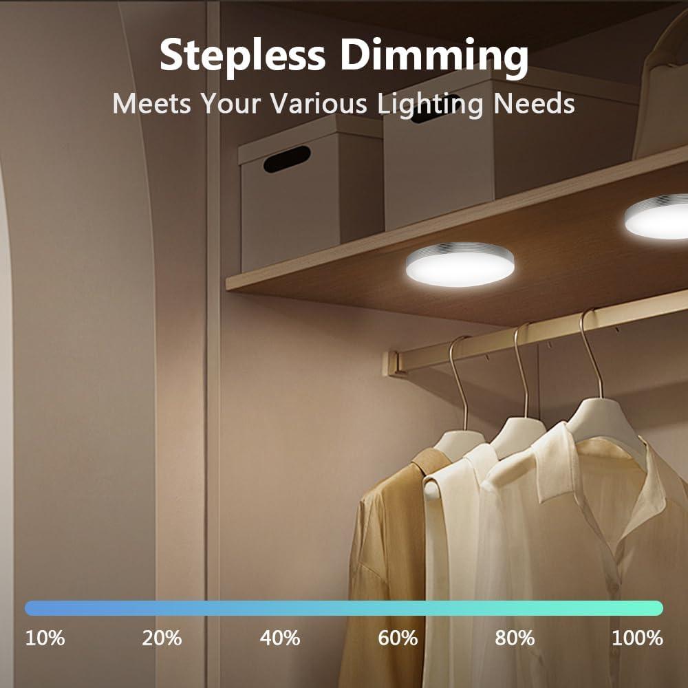 Paquete de 6 luces LED inteligentes YSRSAI RGB WiFi con control remoto