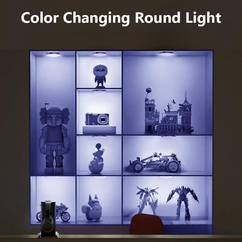 Paquete de 6 luces LED inteligentes YSRSAI RGB WiFi con control remoto