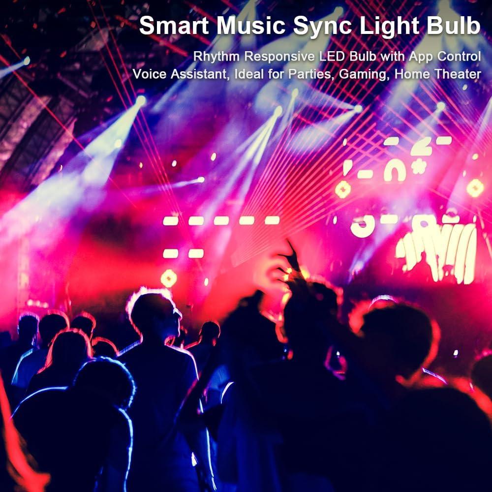 Paquete de 6 luces LED inteligentes YSRSAI RGB WiFi con control remoto