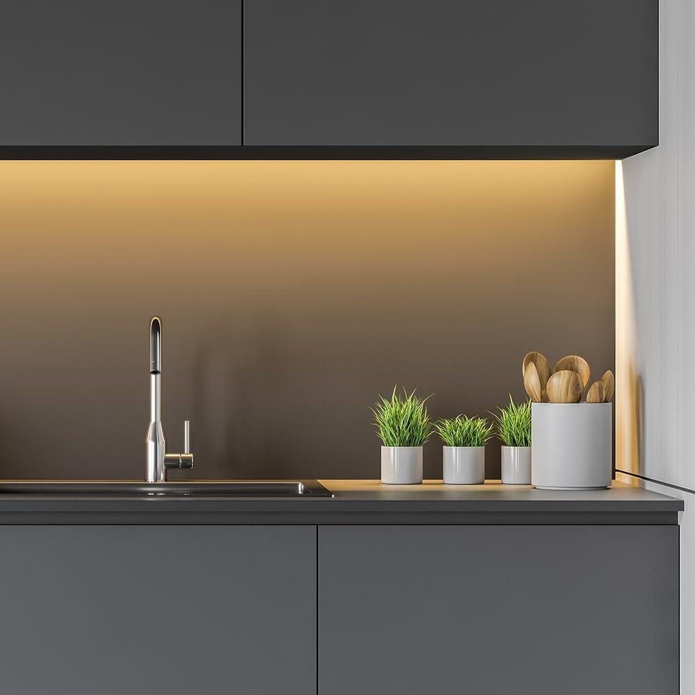 Paquete de 6 luces LED inteligentes YSRSAI RGB WiFi con control remoto