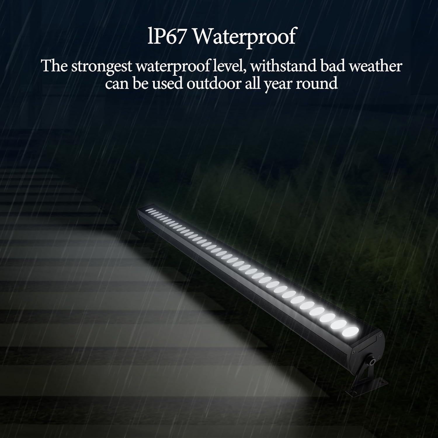 Luz de Lavado de Pared Inteligente Jabbatek W72CW 6CCT IP65